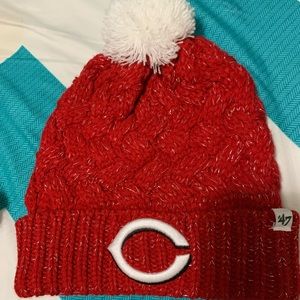 cincinnati reds knit hat